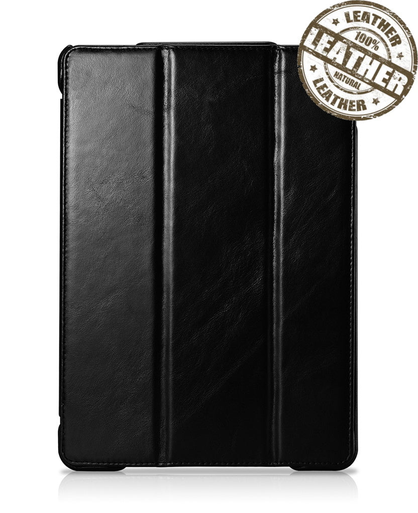 iPad Air 13-inch (2024) Luxe Smart Cover Leer Zwart