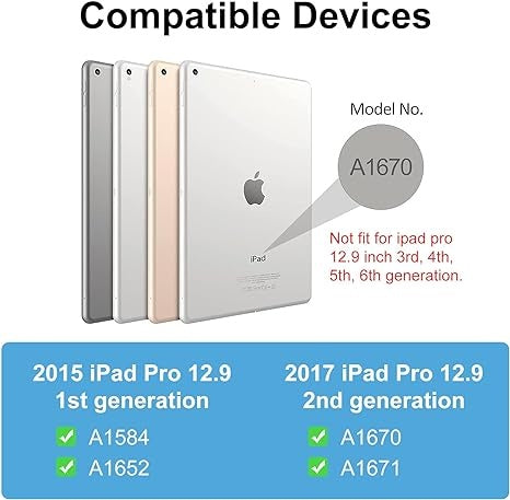 iPad Pro 12.9-inch (2015) Hoes Met Afneembaar Toetsenbord Zwart