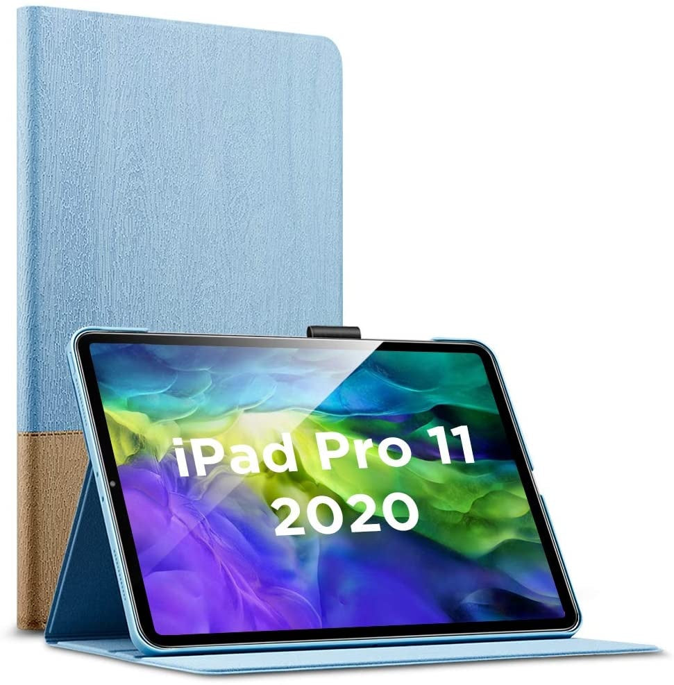 iPad Pro 11 (2018/2020) hoes Design Blauw/Bruin