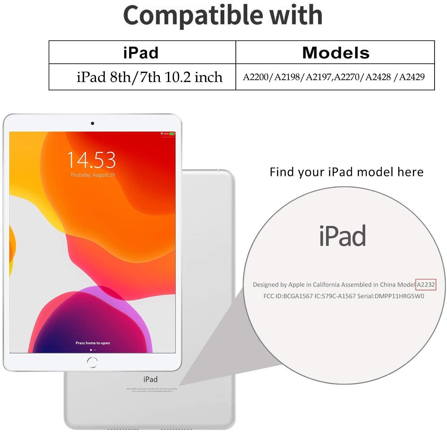 iPad 10.2-inch (2019/2020/2021) Hoes Protector Zwart