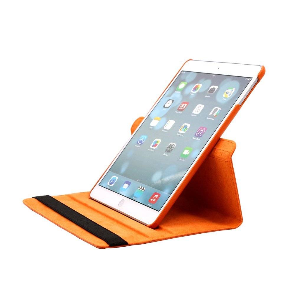 iPad Air hoes 360 graden oranje leer