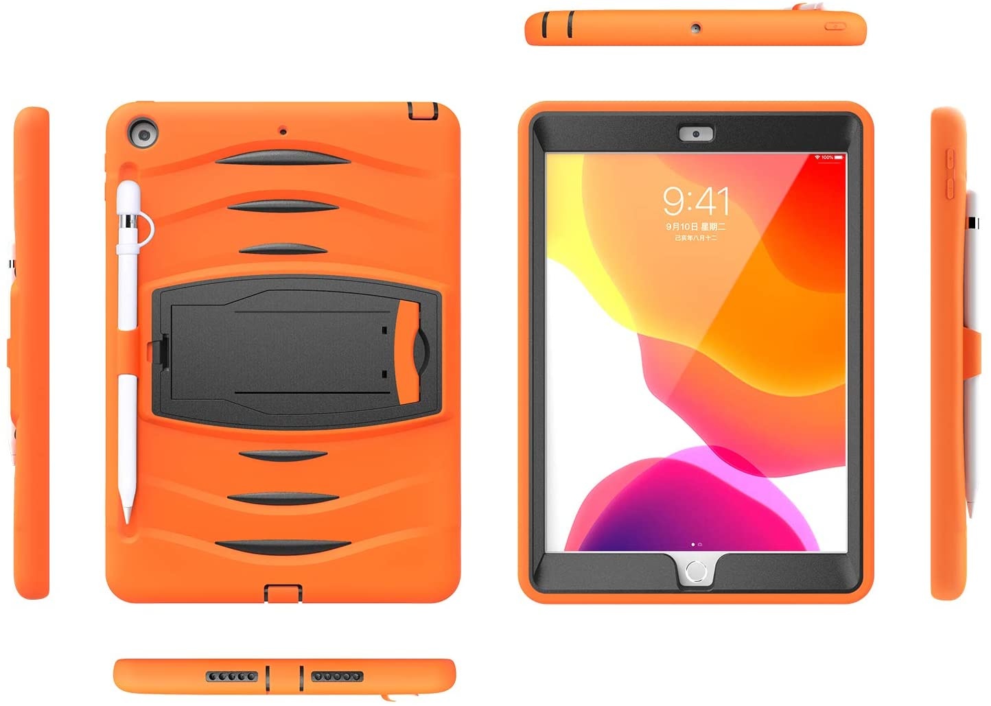 iPad 10.2-inch (2019/2020/2021) Hoes Protector Oranje