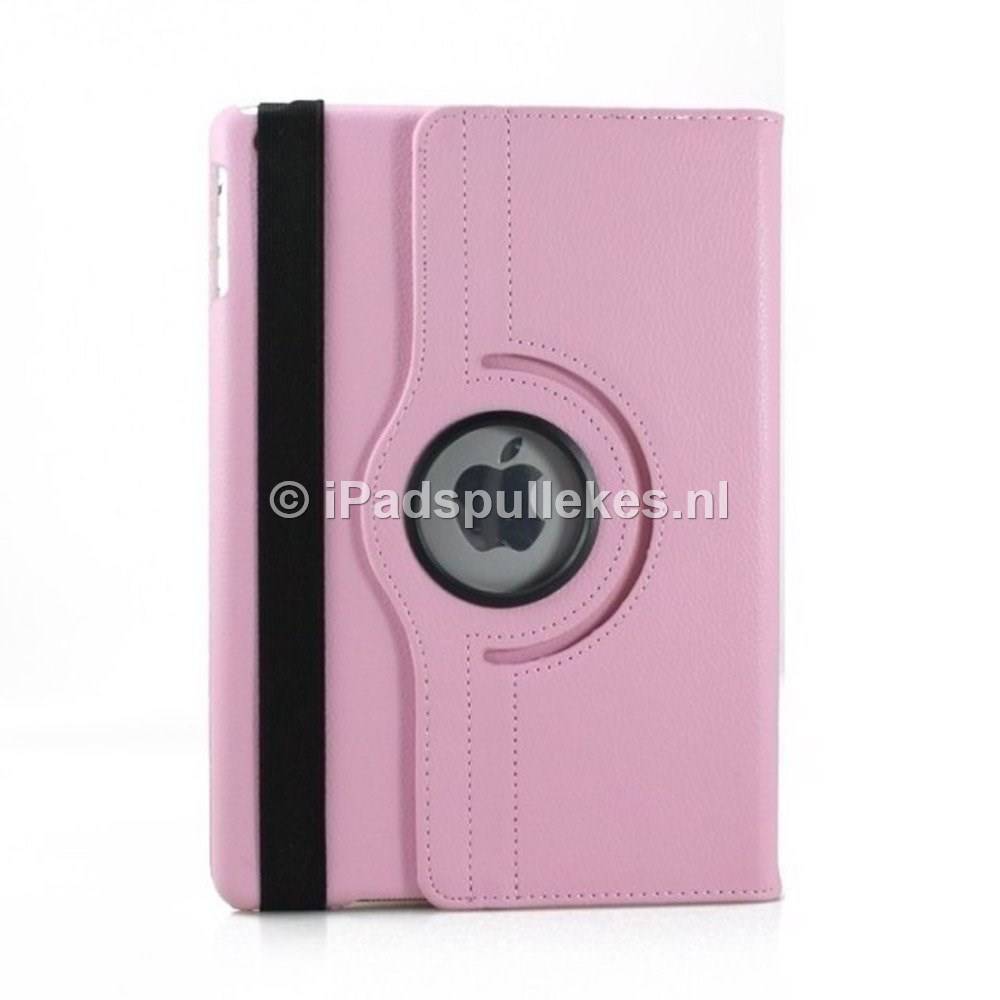 iPad Air hoes 360 graden licht roze leer