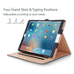 iPad Mini 4 luxe hoes leer bruin zwart