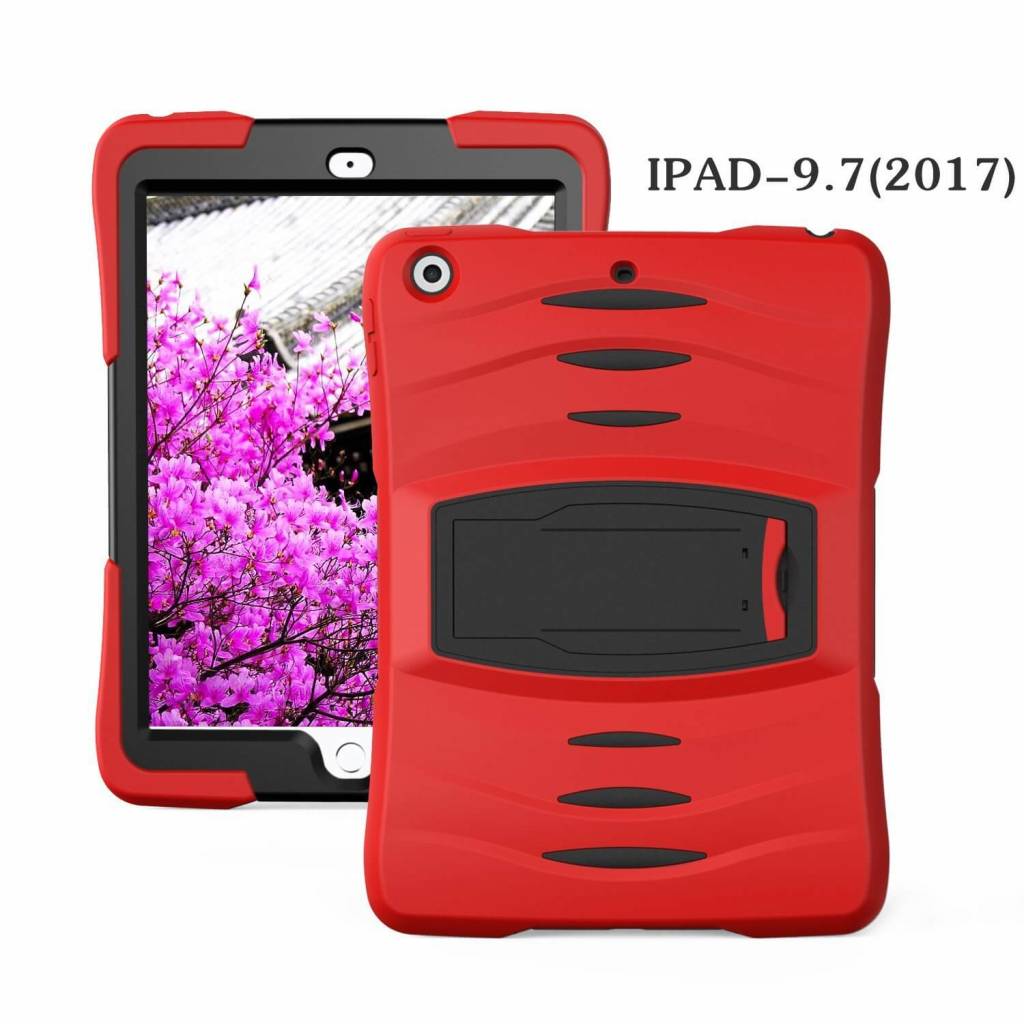 iPad 2017 hoes protector rood