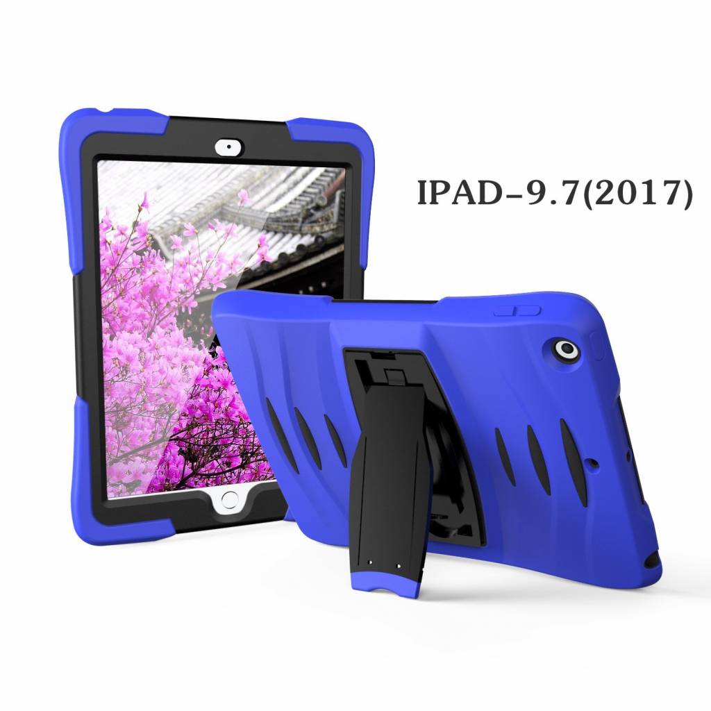 iPad 2017 hoes protector blauw