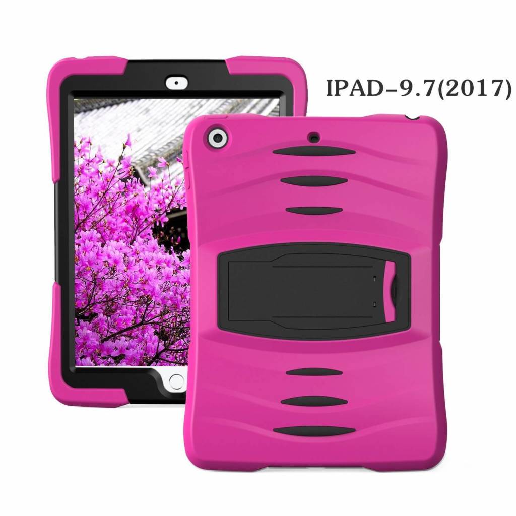 iPad 2017 hoes protector roze