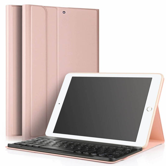 iPad Mini 6 hoes met afneembaar toetsenbord rosé goud