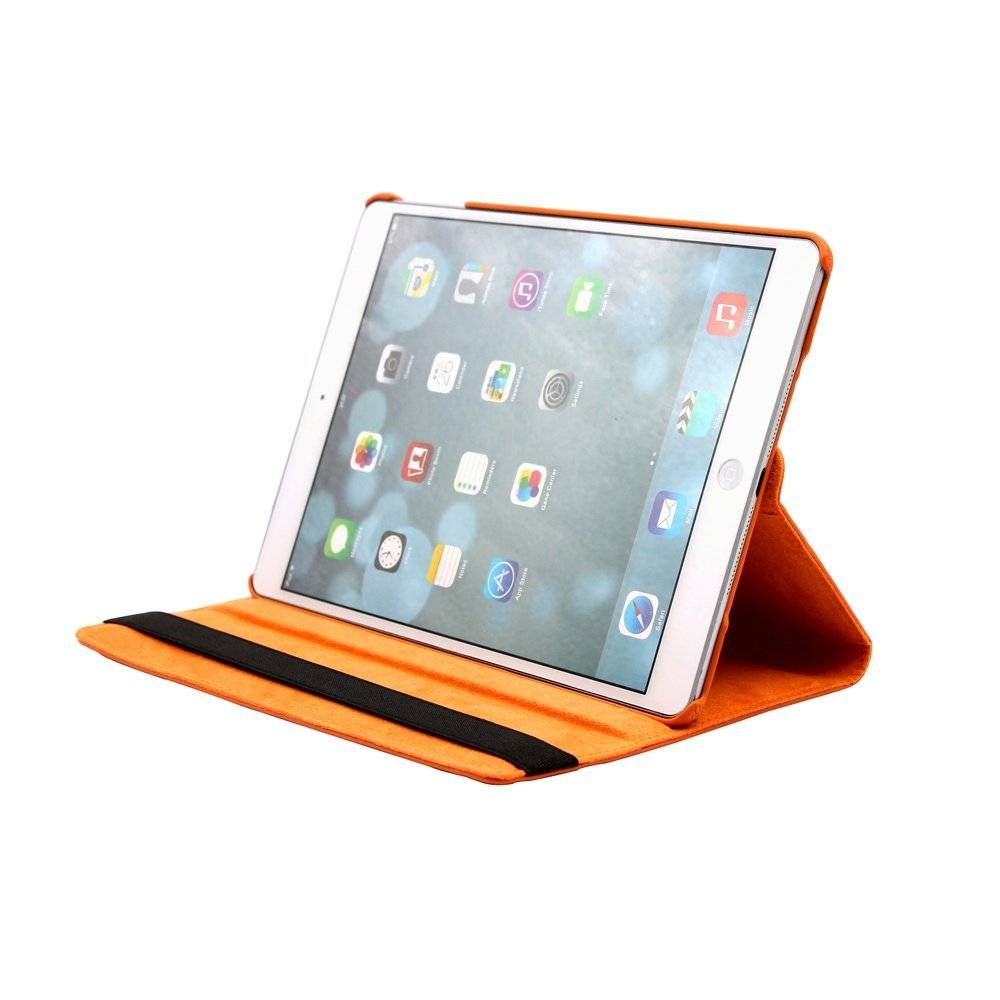 iPad Pro 9,7 hoes 360 graden oranje leer