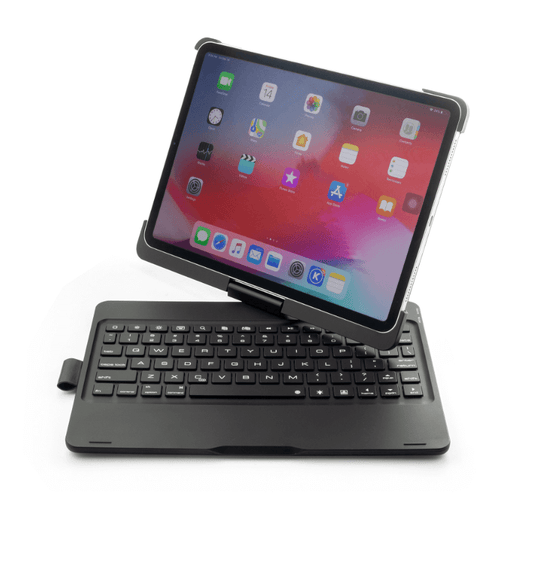 iPad Pro 11 toetsenbord draaibare case zwart