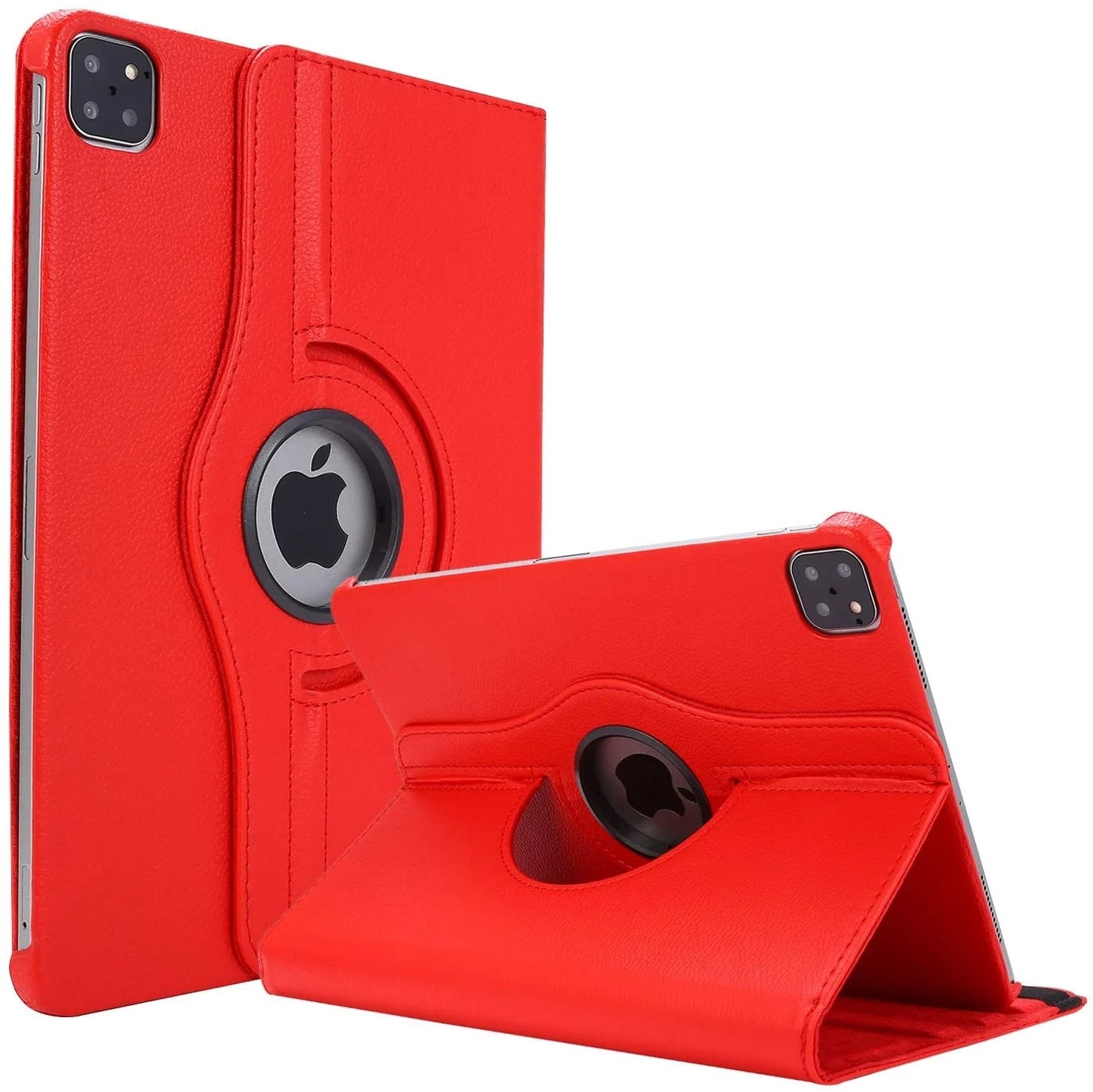 iPad Air 13-inch (2024) 360 Graden Hoes Rood Leer