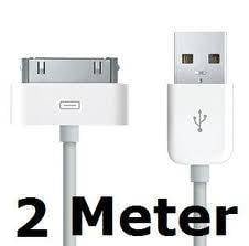 iPad 1 2 3 oplaad kabel USB 2 meter