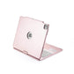 iPad Air 13 inch (2024) - iPad Pro 12.9 inch 2020/2021/2022 Toetsenbord Case Rosé Goud 360 graden draaibaar met Touchpad  Muis