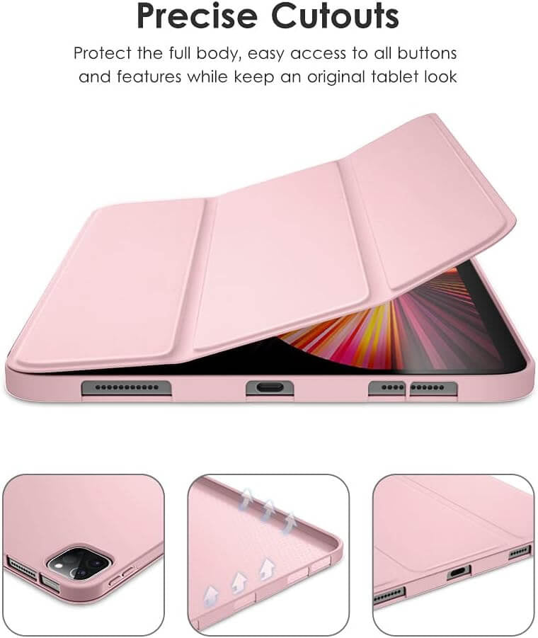 iPad Air 2022/2020 10.9-inch / Pro 11-inch (2020/2021/2022) Smart Cover Licht Roze