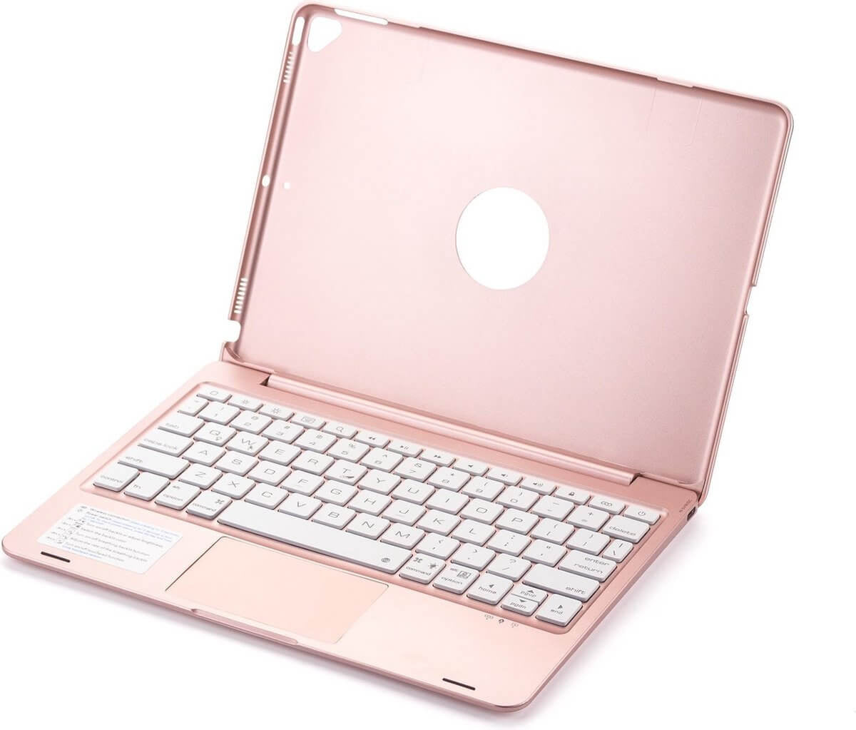 iPad 10.2-inch (2020/2021) Toetsenbord Hoes Roze