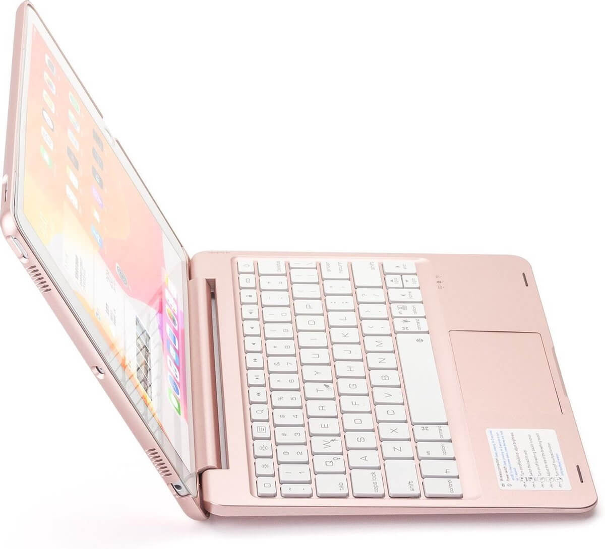 iPad 2019 10.2 Toetsenbord Hoes roze