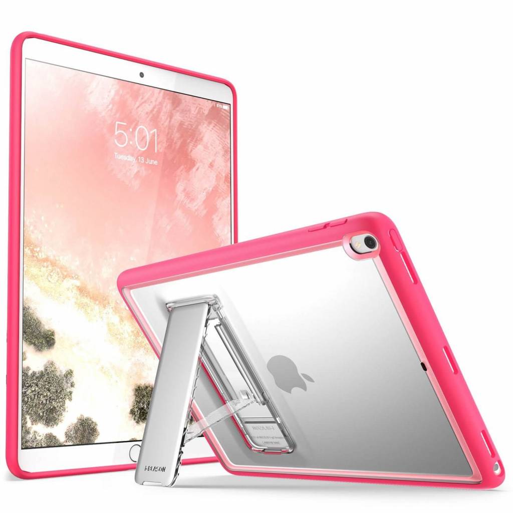 iPad hoes Air 2019 Stand Case halo frost roze